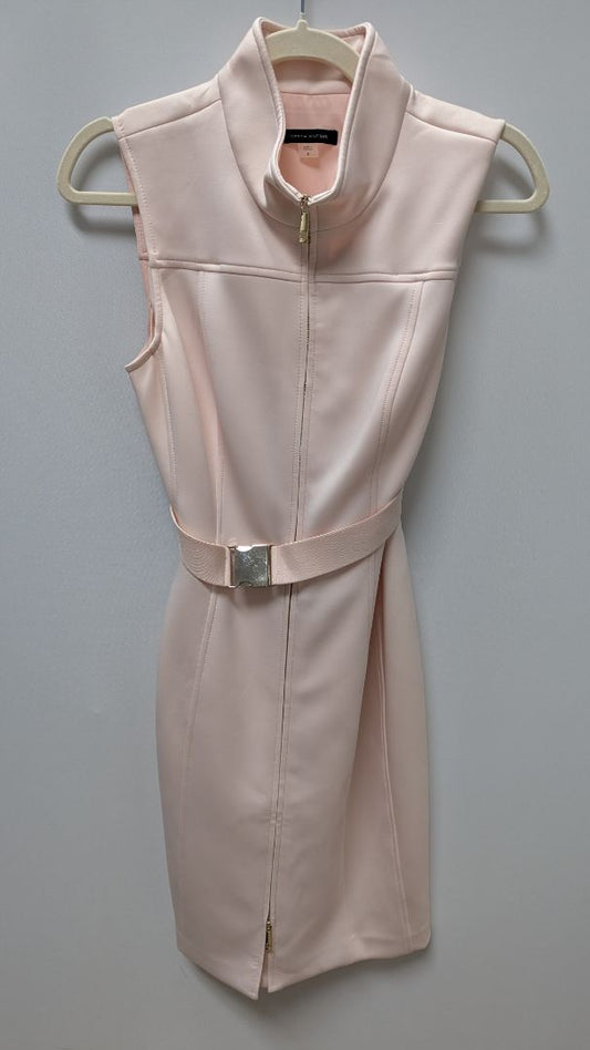 Tommy Hilfiger Light Pink Sleeveless Belted Dress