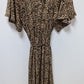 AVA & VIV Brown/Black Animal Print Maxi Dress