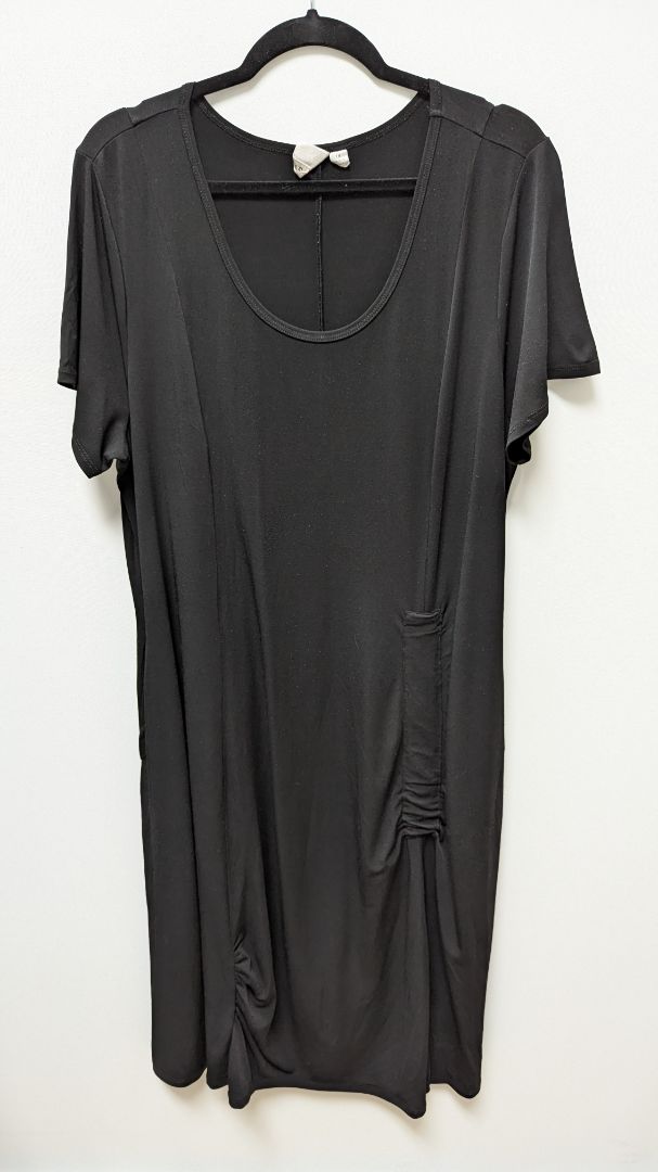 TRUTH + STYLE Black Short-Sleeve Maxi Dress