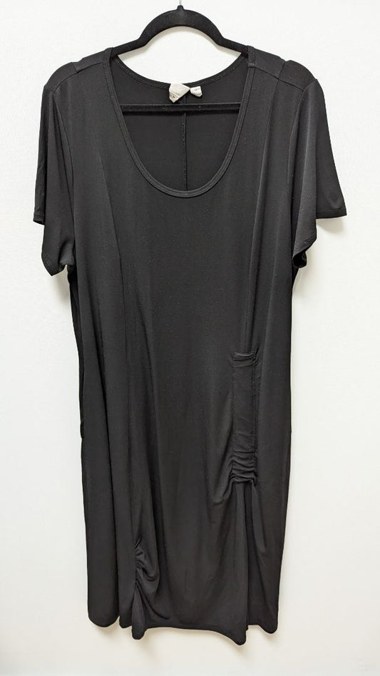 TRUTH + STYLE Black Short-Sleeve Maxi Dress
