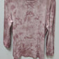 Johnny Was CALME Light Purple Tie-Dye Blouse