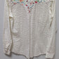 Twenty X Ivory Embroidered Button-Down Blouse