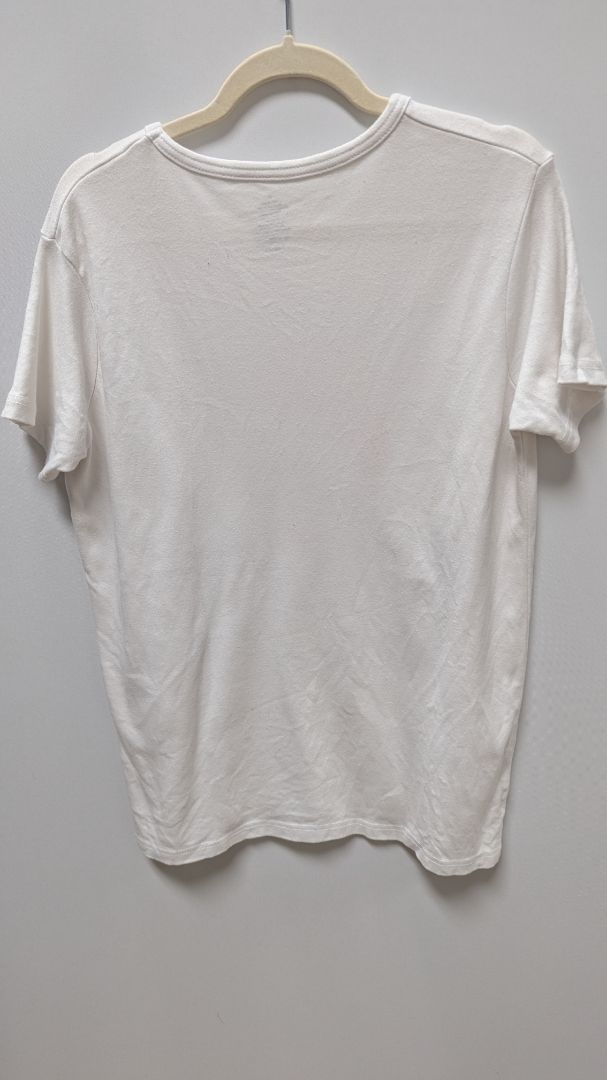 White "Sail Away" Sequin Graphic T-Shirt