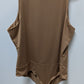 CARA SANTANA Light Brown Sleeveless Bodysuit