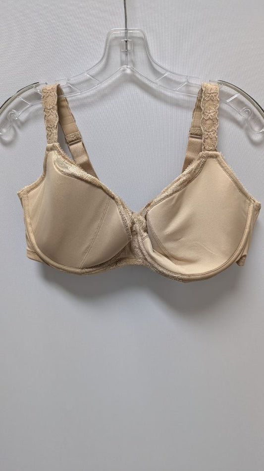 Cacique Nude Beige Lightly-Lined Lace Trim Bra