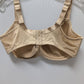 Cacique Nude Beige Lightly-Lined Lace Trim Bra