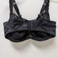 Cacique Black Lightly Lined Lace Trim Bra