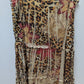Lane Bryant Tan/Orange/Brown Mixed Animal Print Maxi Skirt