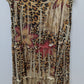 Lane Bryant Tan/Orange/Brown Mixed Animal Print Maxi Skirt