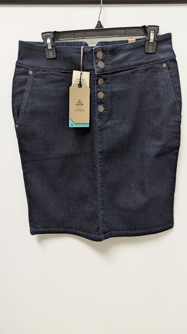 Prana Dark Rinse Wash Aubrey Denim Skirt