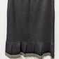 Luisa Spagnoli Black/Ivory Striped Knit Skirt