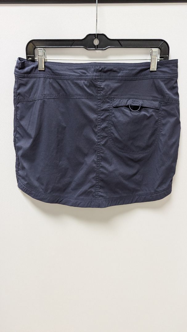 te verda Navy Zippered Active Skort