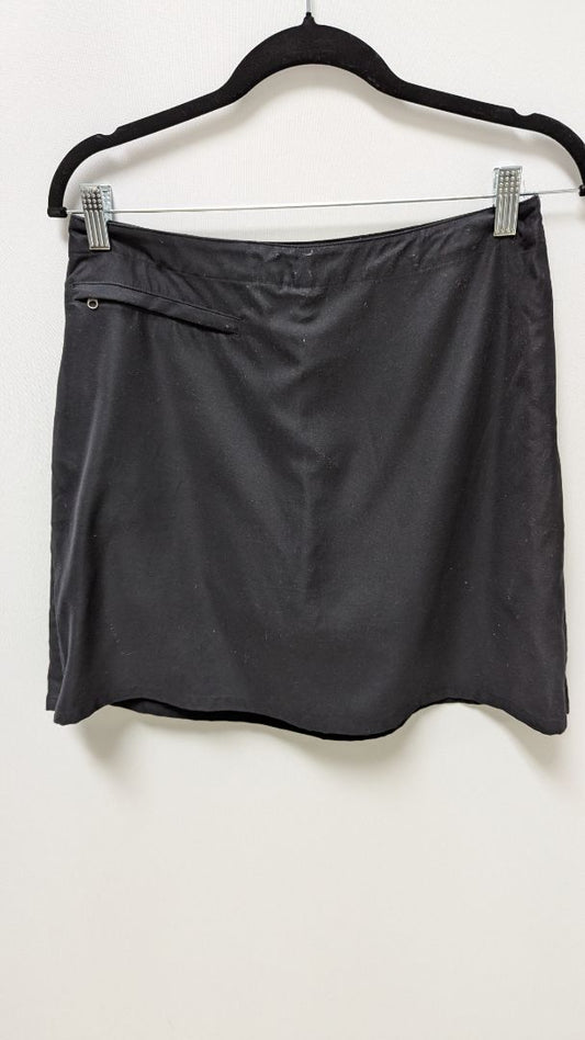 Patagonia Black Zippered Active Skort with Pocket