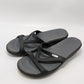 Crocs Black Triangle Strap Wedge Sandal