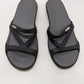 Crocs Black Triangle Strap Wedge Sandal