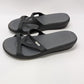 Crocs Black Triangle Strap Wedge Sandal