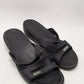 Crocs Black 3-Strap Wedge Sandal