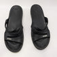 Crocs Black 3-Strap Wedge Sandal