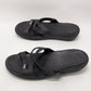 Crocs Black 3-Strap Wedge Sandal
