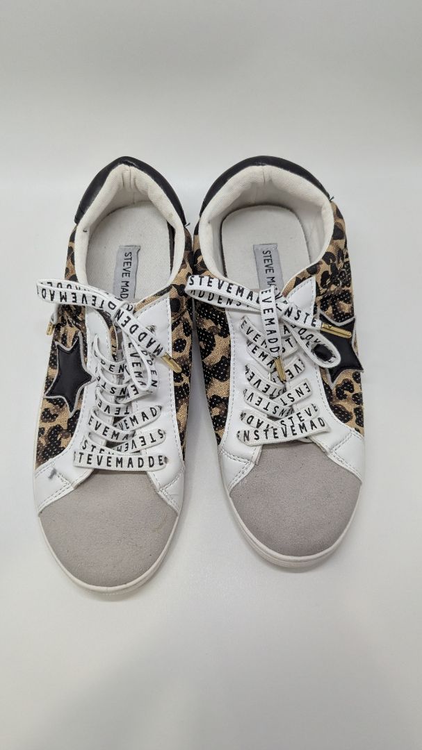 Steve Madden Brown Animal Print Sneakers