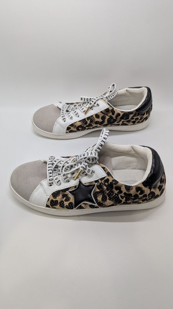Steve Madden Brown Animal Print Sneakers