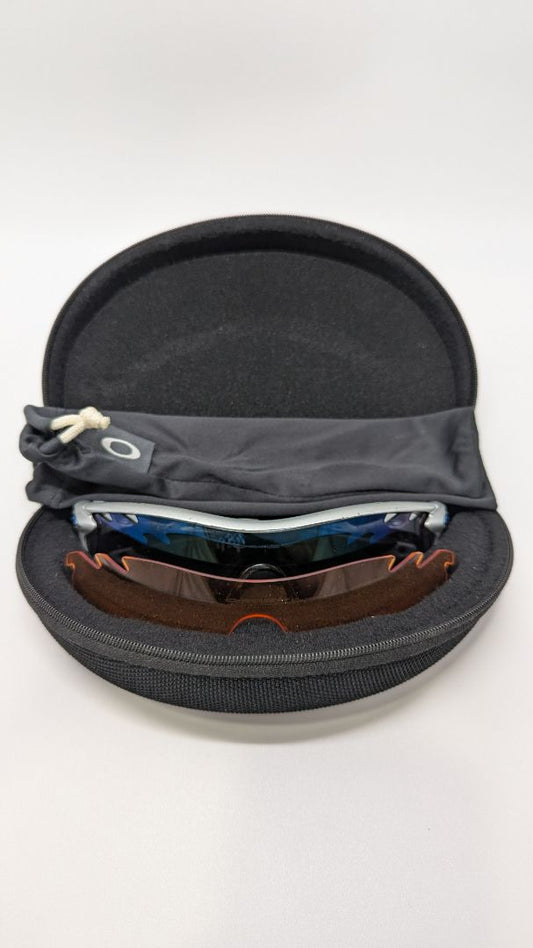 Oakley Silver/Blue Radarlock Path Sunglasses