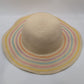 DEF SALV Cream/Multicolor Striped Straw Hat