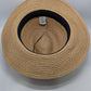 Beige Woven Fedora Sun Hat