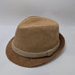 Brown Paper Straw Fedora Hat