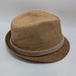 Brown Paper Straw Fedora Hat