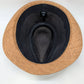 Brown Paper Straw Fedora Hat
