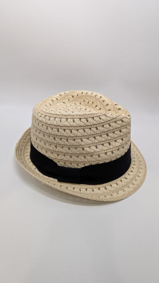 14th & Union Light Tan Sheer Fedora Hat