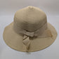 Light Tan Paper Straw Hat with Interchangeable Bands