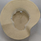 Light Tan Paper Straw Hat with Interchangeable Bands