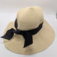 Light Tan Paper Straw Hat with Interchangeable Bands