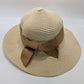 Light Tan Paper Straw Hat with Interchangeable Bands
