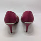 Calvin Klein Pink Tri-Tone Peep Toe Heels