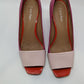 Calvin Klein Pink Tri-Tone Peep Toe Heels