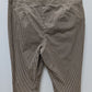 Jones New York Signature Brown/White Striped Stretch Pants