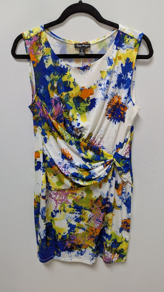 Maggy Boutique Multicolor Sleeveless Faux-Wrap Dress