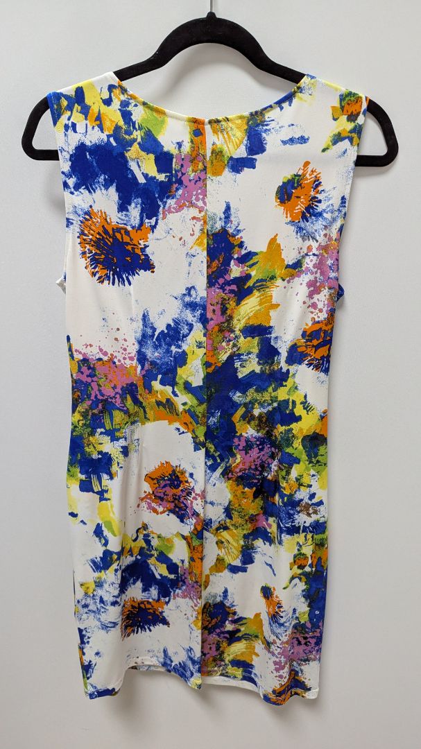 Maggy Boutique Multicolor Sleeveless Faux-Wrap Dress