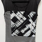 Calvin Klein Black/White Mixed Print Blouse