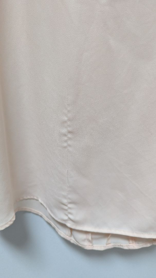 White House Black Market Light Pink Sheer Sleeveless Blouse