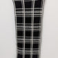 Black/White Plaid Knit Infinity Scarf