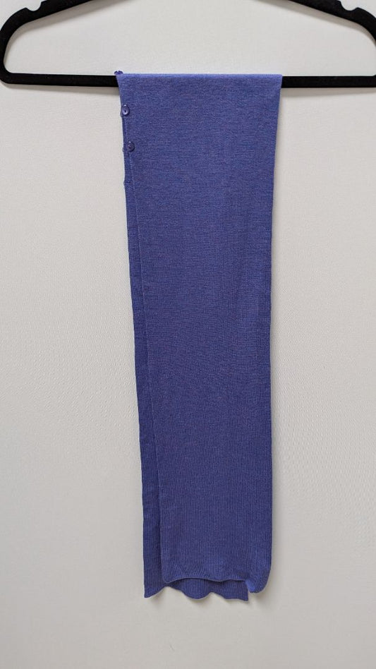 Purple Knit Scarf with Buttons