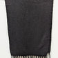 Black Knit Tassel Fringe Scarf