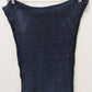 262 1/2 Vintage Navy Blue Knit Scarf