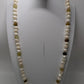 Ivory/Brown Pearl Beaded Longline Necklace