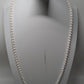 Ivory Faux-Pearl Longline Necklace with Gold Clasp