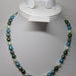 Blue & Green Beaded Necklace with Clasp